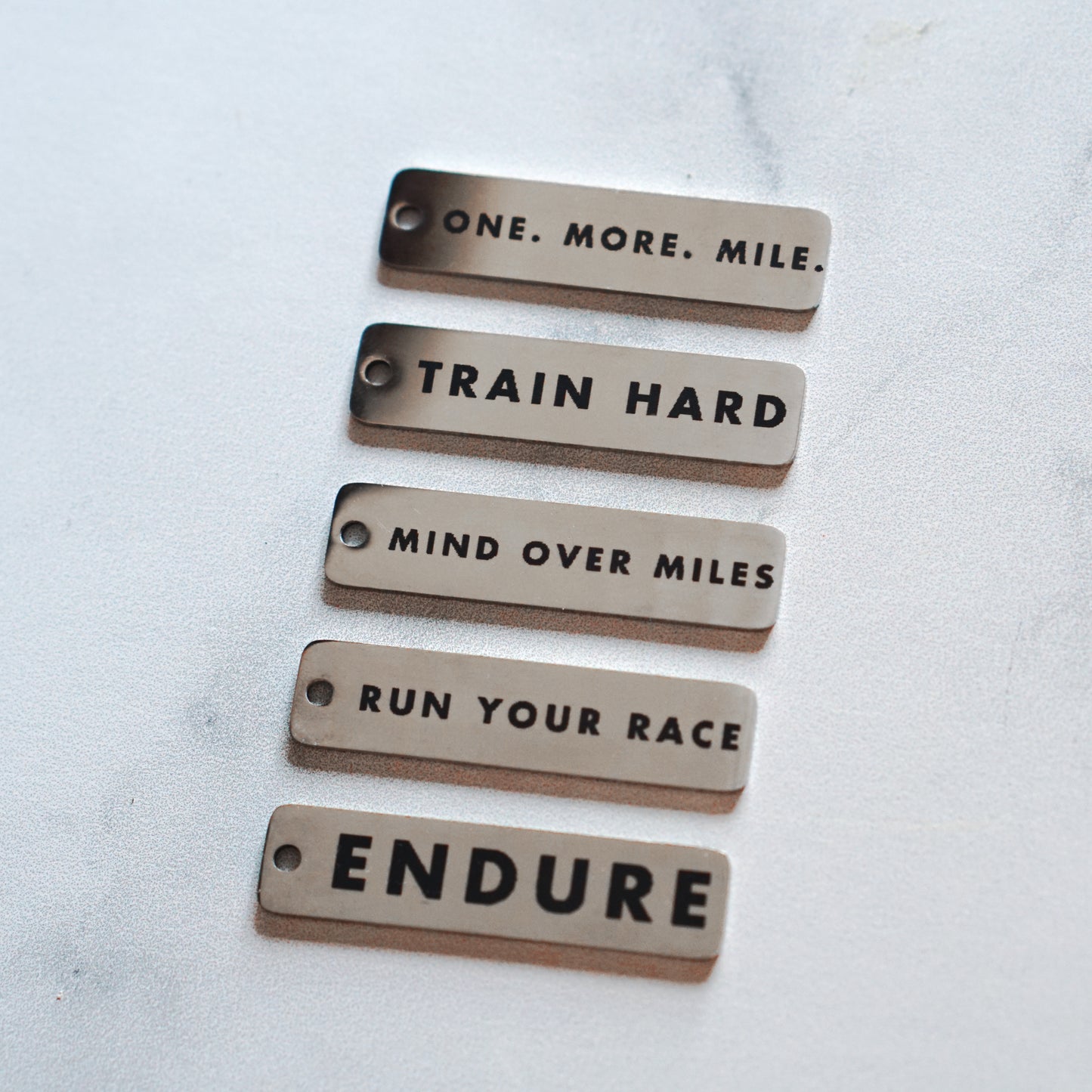 Motivational Engraved Bar Keychain